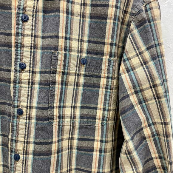 Vintage LL Bean Mens Plaid Button Down Shirt Large Tall Vintage Plaid Mens Shirt - Picture 3 of 15
